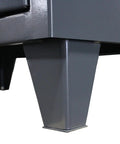 Heavy Duty Tough As Nails Industrial Steel Cabinet With Welded Construction 12 Gauge Steel Dark Gray Floor Anchoring Holes