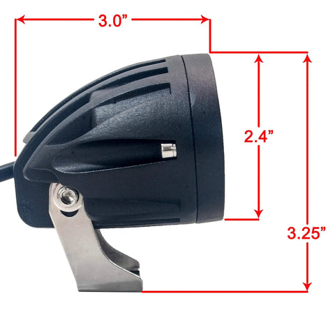 Neon Yellow High Output LED Headlight For E Bikes And E Scooters Street Ready Two Pin Julet Type Plug Fits Rad Power Bikes RadMini RadRover RadExpand RadRunner And More 12V To 60V Compatible Aircraft Grade Aluminum Body