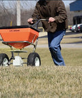 Heavy Duty 70 Pound Spreader With Stainless Steel Frame For All Flowable Materials Delivers Precise Pattern And Accuracy