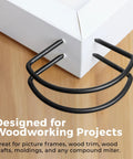 Eight Pack Miter Spring Clamps For Woodworking Projects Easy Glue Ups Of Mitered Corners Fast Hold For Picture Frames Crown Molding