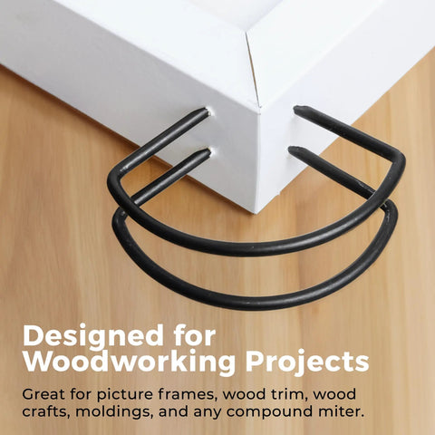 Eight Pack Miter Spring Clamps For Woodworking Projects Easy Glue Ups Of Mitered Corners Fast Hold For Picture Frames Crown Molding