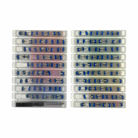 All In One Potentiometer Kit With 19 Values, 152 Pieces, 6mm RM065 Linear Taper Rotary Variable Resistors in compartments