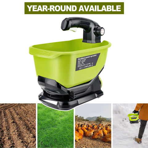 Handheld Power Spreader For Ryobi 18V Battery Portable Electric Spreader For Seed Salt Fertilizer And Feed Year Round Yard Work