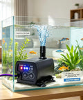 No Sweat Mini Sump Pump With Smart Water Level Sensor For Dead Simple Basement Water Removal And Adjustable Four Stage Flow Control Up To 13ft Max Lift Height in aquarium setup.