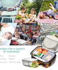 North American Desert Cowboy Insulated Lunch Bag ideal for school, office, and outdoor activities, spacious and BPA free.