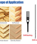 Scope of application for Heavy Duty Seven Piece Square Hole Drill Bit Set Forged From Heat Treated Hss Steel With Smooth Operator Mortise Chisel Edges.