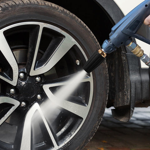 Turbo Nozzle For Pressure Washer 4000 PSI Rotating Spray Tip With One Quarter Inch Quick Connect cleaning car wheel