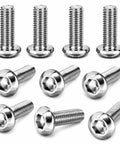 M2.5 Hexagon Socket Screws 304 Stainless Steel Semi Circular Pan Head For Mechanical Furniture And Electronics Assembly 4mm Length 100 Piece Pack Great For Quick Tightenings In Projects And Durable For Long Term Use displayed up close