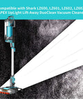 Shark Replacement Parts Kit For LZ600 LZ601 LZ602 LZ602C Apex UpLight LiftAway DuoClean Vacuum Cleaner shown in side view