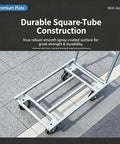 Heavy Duty Push Cart Dolly Platform Truck For Hauling Up To 661 Lbs With A 25 Inch Long By 15 Inch Wide By 30 Inch High Flatbed Hand Truck Style Utility Carrier Built For Warehouse Workshop And Home, square-tube steel frame