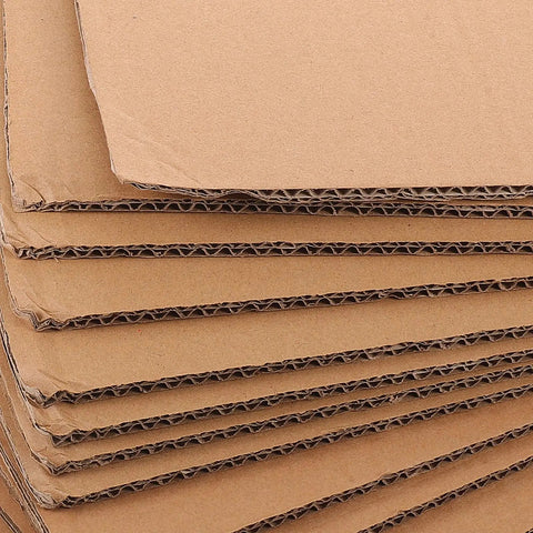 Corrugated Paper Pads 12 Pack Square 11.8x11.8 Inches Shipping Box Liners Cushioning For Glassware And Electronics Packaging