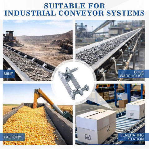 Beefed Up Heavy Duty Bolt Solid Steel Plate Fasteners Pack for conveyor belt repair in industrial settings with diverse uses