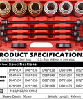 Universal Press And Pull Sleeve Tool Kit For Removing And Installing Bushings And Bearings, 20 Sleeves, 4 Spindles, Product Specifications