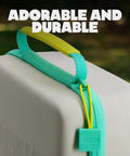 Close-up of Playground Active Travel Case handle showcasing durable material for game system storage