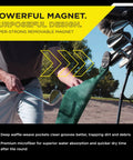 Heavy Duty Magnetic Golf Towel With Top Tier Neodymium Magnet For Carts And Clubs Ultra Absorbent Microfiber with Waffle Pockets