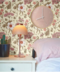 Peel And Stick Multicolor Peony Daisy Wallpaper Removable Self Adhesive Wall Mural For Living Room Or Accent Wall Durable