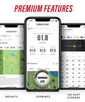Mobile Golf Launch Monitor With GPS Tracking For Indoor And Outdoor Golf Simulators Swing Analyzer And Tracker For Home Or Range Practice measures ball speed club speed launch angle GPS Satellite view iPhone iPad only