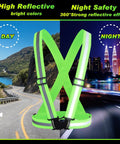 Eighty Pack High Visibility Reflective Safety Vests In Neon Lime Green Heavy Duty Work Gear for construction with adjustable straps.