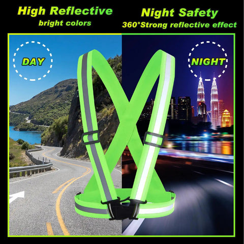 Eighty Pack High Visibility Reflective Safety Vests In Neon Lime Green Heavy Duty Work Gear for construction with adjustable straps.