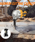 Cordless Metal Nibbler Powered By 20V Max Batteries in action cutting steel sheet at construction site