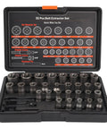 Heavy Duty Bolt Extractor Set 32 Pieces For Stripped Bolts And Lug Nuts The Ultimate Remover Kit in open carrying case view