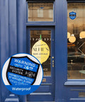 3 Pack Home Security Alarm Signs Weatherproof Self Adhesive 24 Hour Warning Stickers For Doors And Windows Indoor Outdoor Use