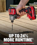 V20 Brushless RP Cordless Quarter Inch Impact Driver Tool Only With 1800 Inch Pounds Torque in use on wooden deck