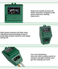 Close-up of All In One Plant Moisture Light And PH Meter For Gardening And Farming showing easy-to-read dial and text details.