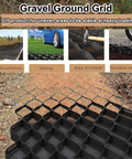 Permeable Gravel Ground Grid Driveway Stabilization System Paver for Lawn and Landscape shown on gravel surface