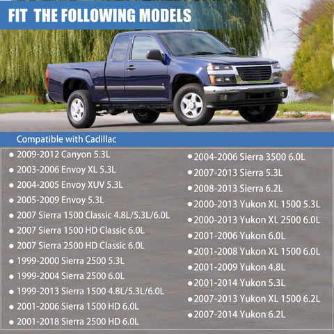Truck compatible with MLS Exhaust Header Manifold Gasket With Bolts For Cadillac CTS Escalade Chevy Camaro Silverado GMC Pontiac LS Engines 4.8L 5.3L 5.7L Replaces 12617944 12600530