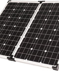 130W Portable RV Solar Panel Kit With Folding Panels, 10 Amp Controller, Adjustable Legs, Battery Clamps, And Nylon Case