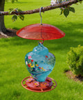 8 Inch Weather Guard Dome For Bird Feeder Red Protective Cover Shields Rain Snow Sun 20cm Diameter Fits Smaller Feeders