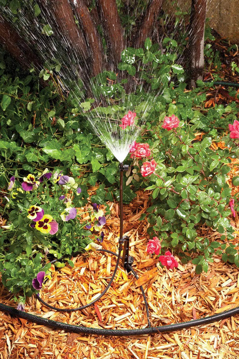 Drip Irrigation Landscaping Kit With Drippers Micro Bubblers And Micro Sprays For Gardens And Flower Beds 108 Piece System