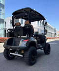 Pro Grade Two Passenger Electric Golf Cart Featuring Fast Charge Lithium Battery And Slick Aluminum Frame For Smooth Fairway Cruising and Quick Weekend Getaways with two seats.