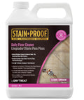 Stain Proof Daily Floor Cleaner Concentrate bottle with enzymatic formula label, ideal for grime busting on tile, marble, porcelain, ceramic floors.