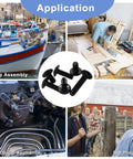 Heavy Duty M6 Truss Head Machine Screws, Black Coated Stainless Steel Cabinet And Drawer Fasteners, Full Thread Phillips Drive Hardware, Built Tough For Zero Sweat Cabinet Builds, 25 Pack in various applications including ship assembly and furniture.