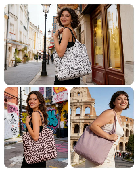 Women carrying waterproof beach tote bag for women with zipper go to sandproof swim pool bag for beach travel and gym