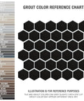 2-Inch Hex Matte Black Porcelain Mosaic Tile For Floors And Walls Mesh Mounted 11.13 x 12.63 Inches Grade 1 First Quality PEI III