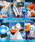 Space Science Circuit Kit For Kids, 31 Piece Electronics STEM Set With More Than 100 Projects, Rocket Launcher And Light Up Astronaut