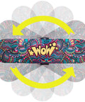 Skateboard Wall Mount 360 Degree Rotatable Floating Display Hanger For Any Skater showing rotation with colorful deck.