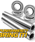Heavy Duty Front Wheel Bearing And Spanner Rebuild Kit With Beefed Up 304 Stainless Steel Upgrade For 11 By 4 To 5 Wheels On Ariens Gravely Ikon X And Ikon XD 42 Inch And 52 Inch ZT Lawn Tractors, stainless bearings and axles