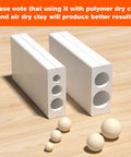 Round Polymer Clay Bead Roller Kit For DIY Jewelry Making Bead Roller Tool For 6mm 8mm 10mm 12mm And 14mm Beads showing bead molds