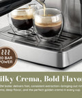 Game Changing 20 Bar Espresso Machine With Sleek Stainless Steel Build And Rapid Steam Milk Frother For Killer Lattes And Creamy Cappuccinos At Home Featuring Hassle Free Temperature Settings And Spacious Tank, brewing espresso.