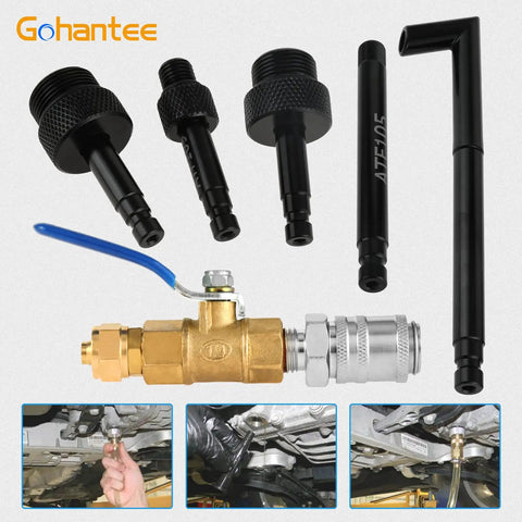 DIY Automatic Transmission Fluid Filler Kit With Metal Dispenser And Shut Off Valve For 09G 01J 722.9 CVT DSG ATF Transmissions components