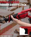 Cordless Reciprocating Saw With Brushless Motor 0-3500 RPM Tools Free Blade Install Your Go-To Workhorse For Heavy Duty Wood