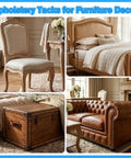 Top Shelf Antique Bronze Upholstery Tacks Pretty Darn Sturdy Furniture Nails And Thumb Push Pins Super Snazzy For Sofas Chairs Wood Trim Or Wild Diy Builds 100 Pack Kit used in elegant chair and bed decor.