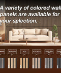 Top Tier Wood Slat Panels For Walls Featuring Pro Grade Sound Dampening And Heavy Duty Echo Blocking For Clean Interior Decor And Chill Home Studios Sample Pack in various colors.
