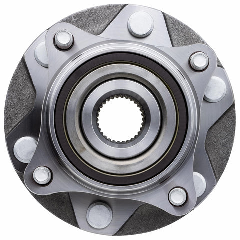 Front view of Front Wheel Bearing Hub Assembly For 4x4 Rigs Fits Lexus GX460 GX470 And Toyota 4Runner Tacoma FJ Cruiser 6 Lug Bolts
