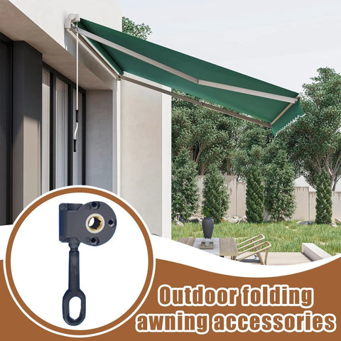Built Tough Heavy Duty Aluminum Alloy Canopy Mount Bracket With Copper Core for Outdoor Awnings installed on balcony.