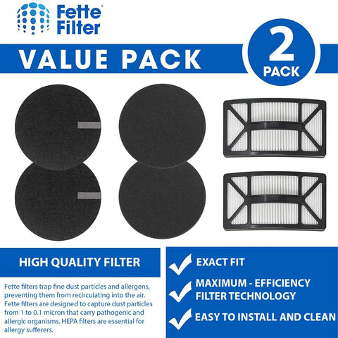 Vacuum Filter Kit For Rewind Pet Vacuum By Bissell with 2 pre motor fiber filters, 2 pre motor foam filters, and 2 post motor filters